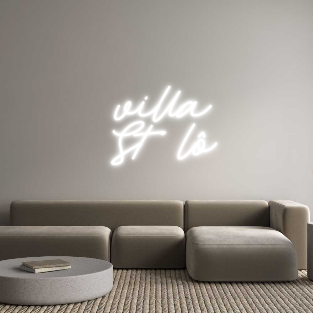 Néon personnalisé: villa
St lô
