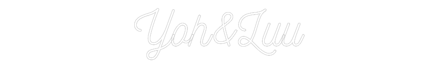Néon personnalisé: Yoh&Luu