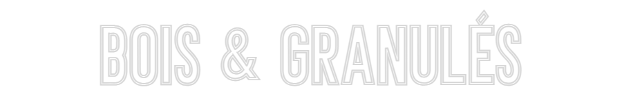 Néon personnalisé: Bois & granulés