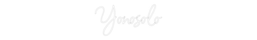 Néon personnalisé: Yonosolo
