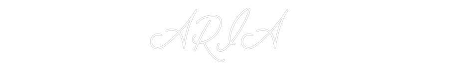 Néon personnalisé: ARIA