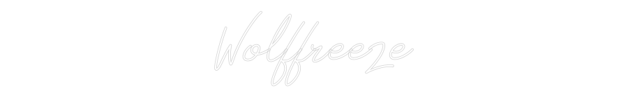 Néon personnalisé: Wolffreeze
