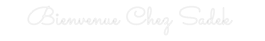 Néon personnalisé: Bienvenue Che...