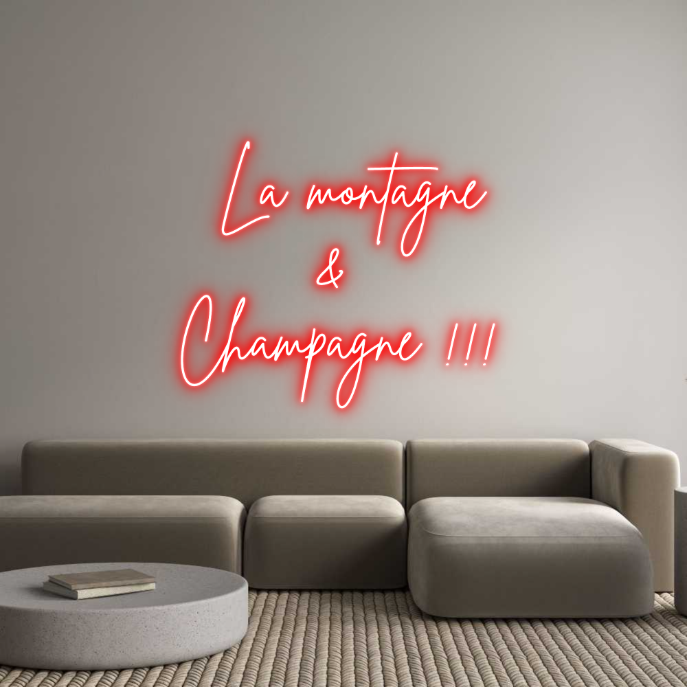 Néon personnalisé: La montagne...