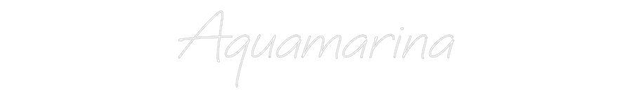 Néon personnalisé: Aquamarina