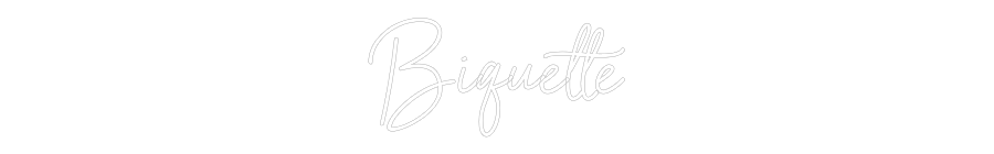 Néon personnalisé: Biquette