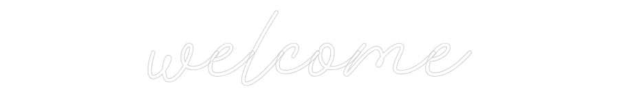 Néon personnalisé: welcome