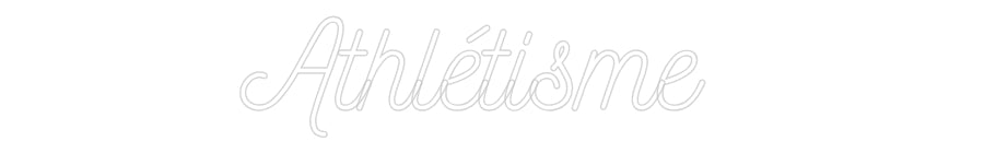 Néon personnalisé: Athlétisme
