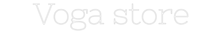 Néon personnalisé: Voga store