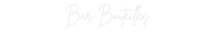 Néon personnalisé: Bar Bouteilles