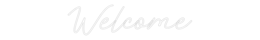 Néon personnalisé: Welcome