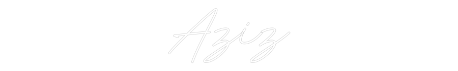 Néon personnalisé: Aziz