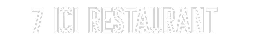 Néon personnalisé: 7 ici restaur...