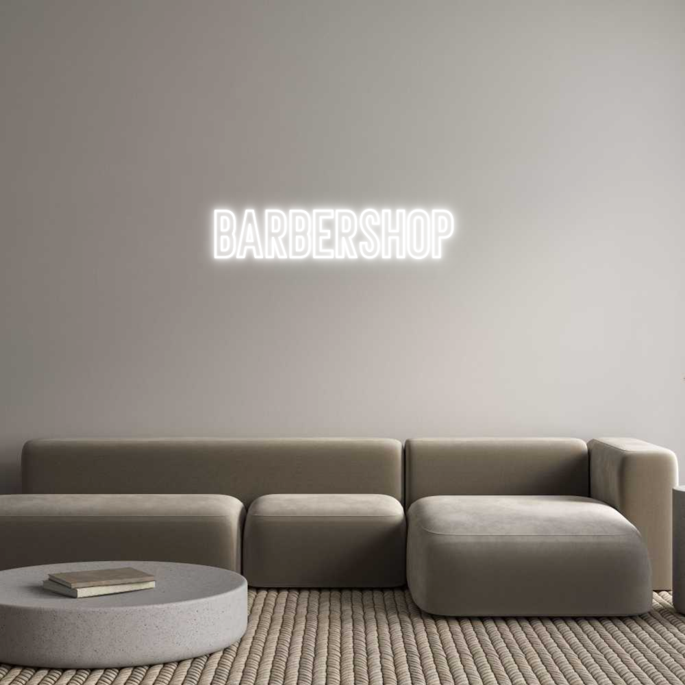 Néon personnalisé: BARBERSHOP