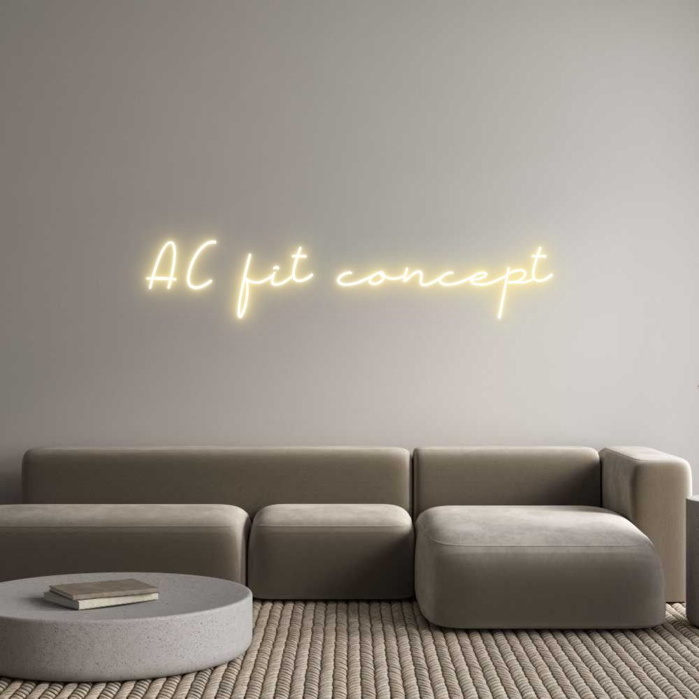 Néon personnalisé: AC fit concept