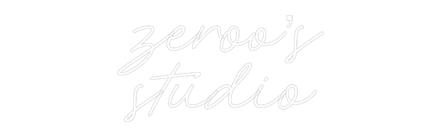 Néon personnalisé: zeroo’s
studio