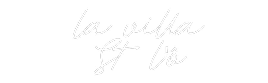 Néon personnalisé: la villa
S...