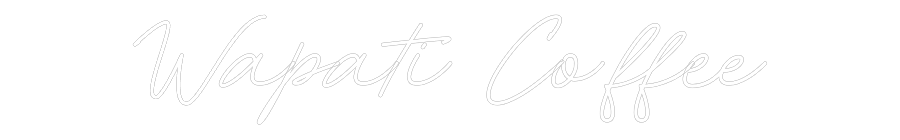 Néon personnalisé: Wapati Coffee
