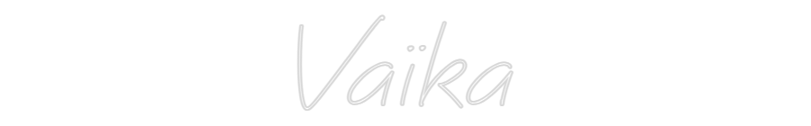 Néon personnalisé: Vaïka
