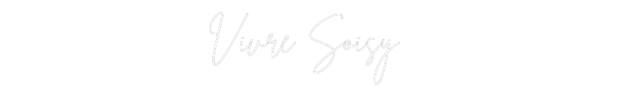 Néon personnalisé: Vivre Soisy
