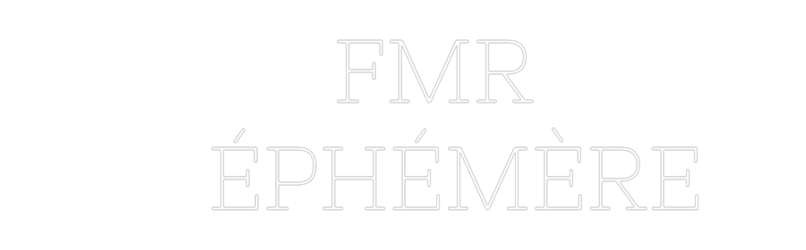 Néon personnalisé: FMR...