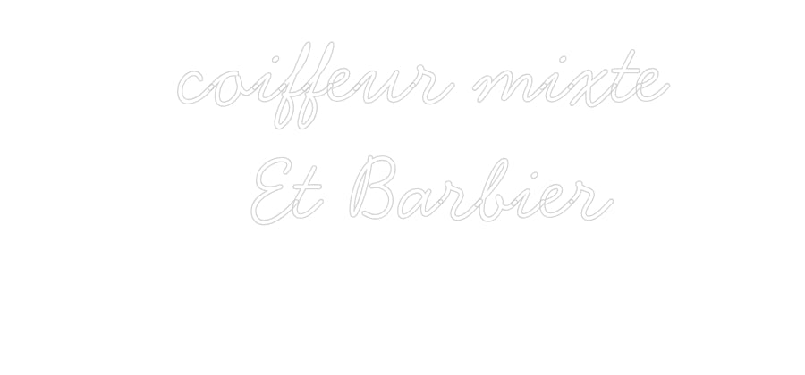 Néon personnalisé: coiffeur mi...