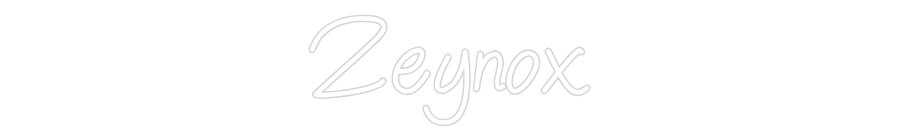 Néon personnalisé: Zeynox