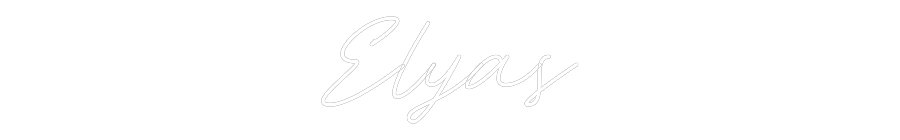 Néon personnalisé: Elyas