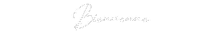 Néon personnalisé: Bienvenue
