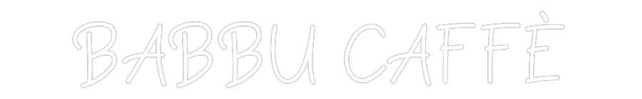 Néon personnalisé: BABBU CAFFÈ