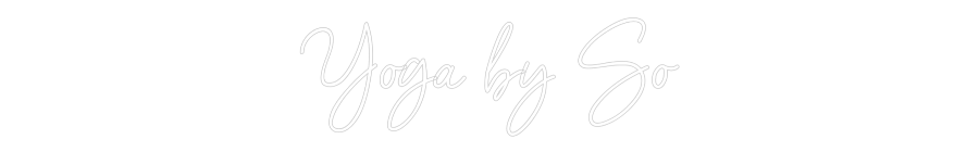Néon personnalisé: Yoga by So