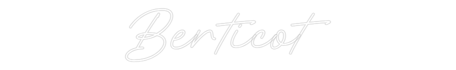 Néon personnalisé: Berticot