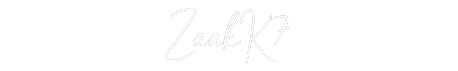 Néon personnalisé: ZaakK7