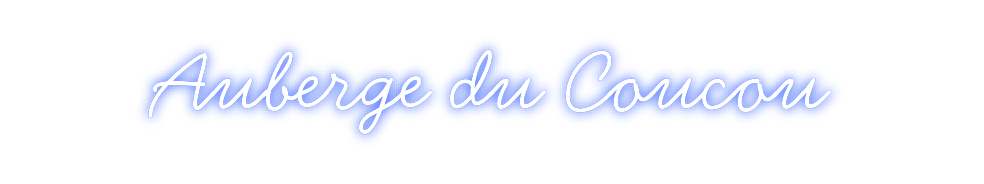 Néon personnalisé: Auberge du Co...