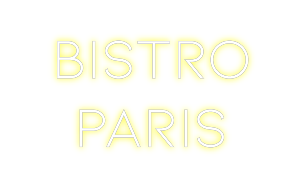 Néon personnalisé: Bistro
Paris