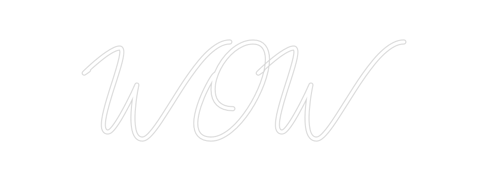 Néon personnalisé: WOW