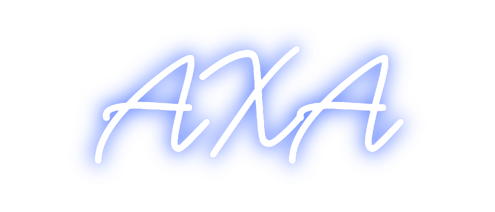 Néon personnalisé: AXA