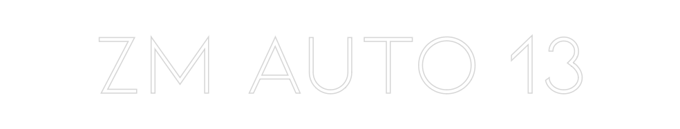 Néon personnalisé: ZM AUTO 13