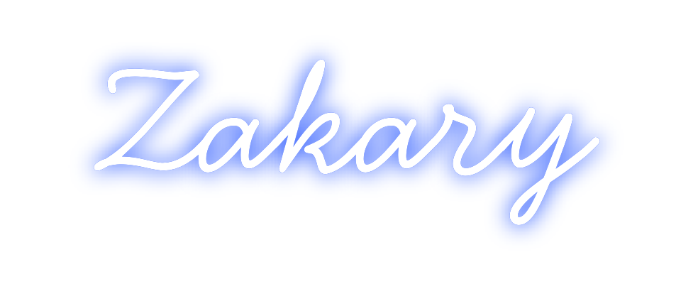 Néon personnalisé: Zakary