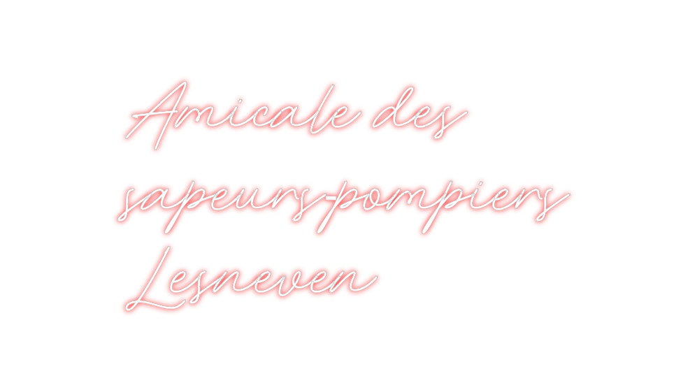 Néon personnalisé: Amicale des
s...