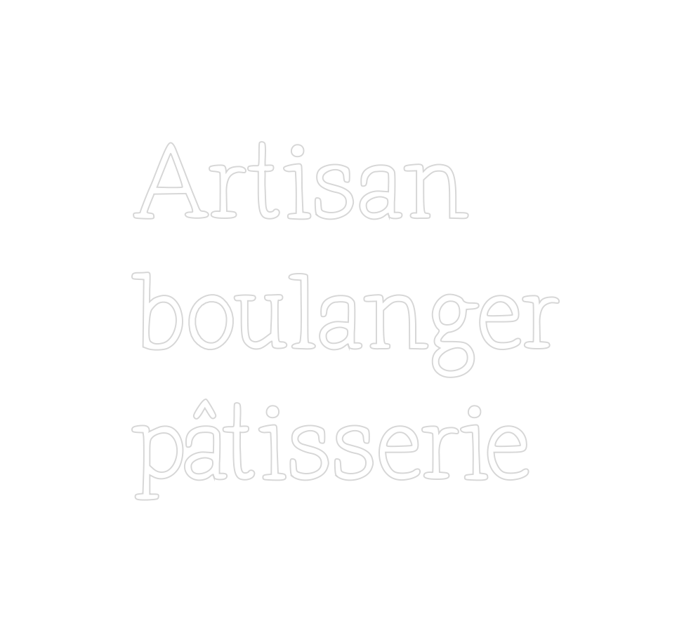 Néon personnalisé: Artisan
boula...