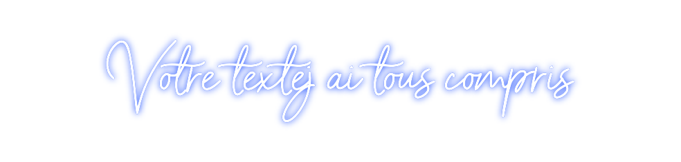 Néon personnalisé: Votre textej ...