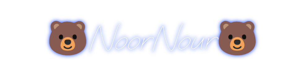 Néon personnalisé: 🐻NoorNour🐻