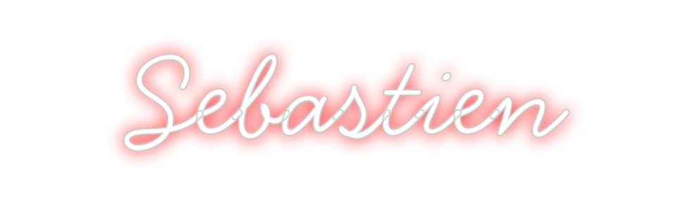 Néon personnalisé: Sebastien