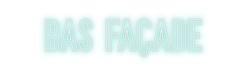 Néon personnalisé: BAS Façade