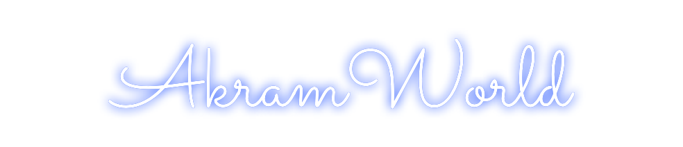 Néon personnalisé: AkramWorld
