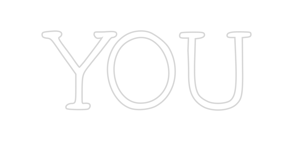 Néon personnalisé: YOU