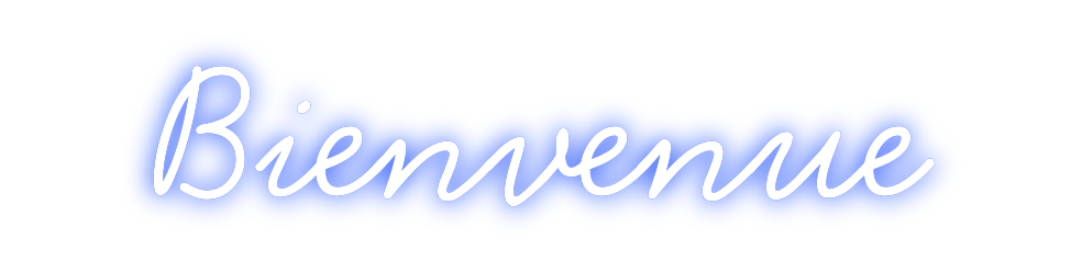 Néon personnalisé: Bienvenue