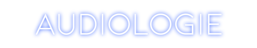 Néon personnalisé: audiologie