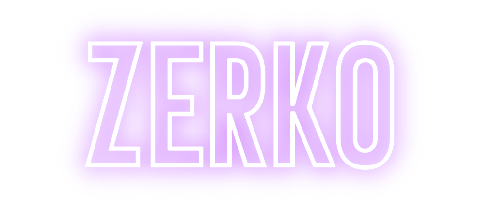 Néon personnalisé: ZERKO